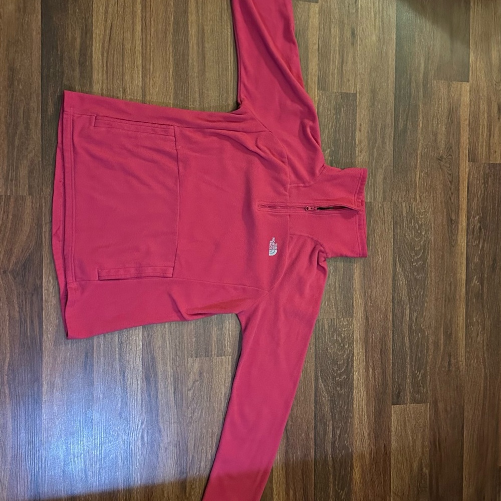 Red Quarter-Zip Pullover